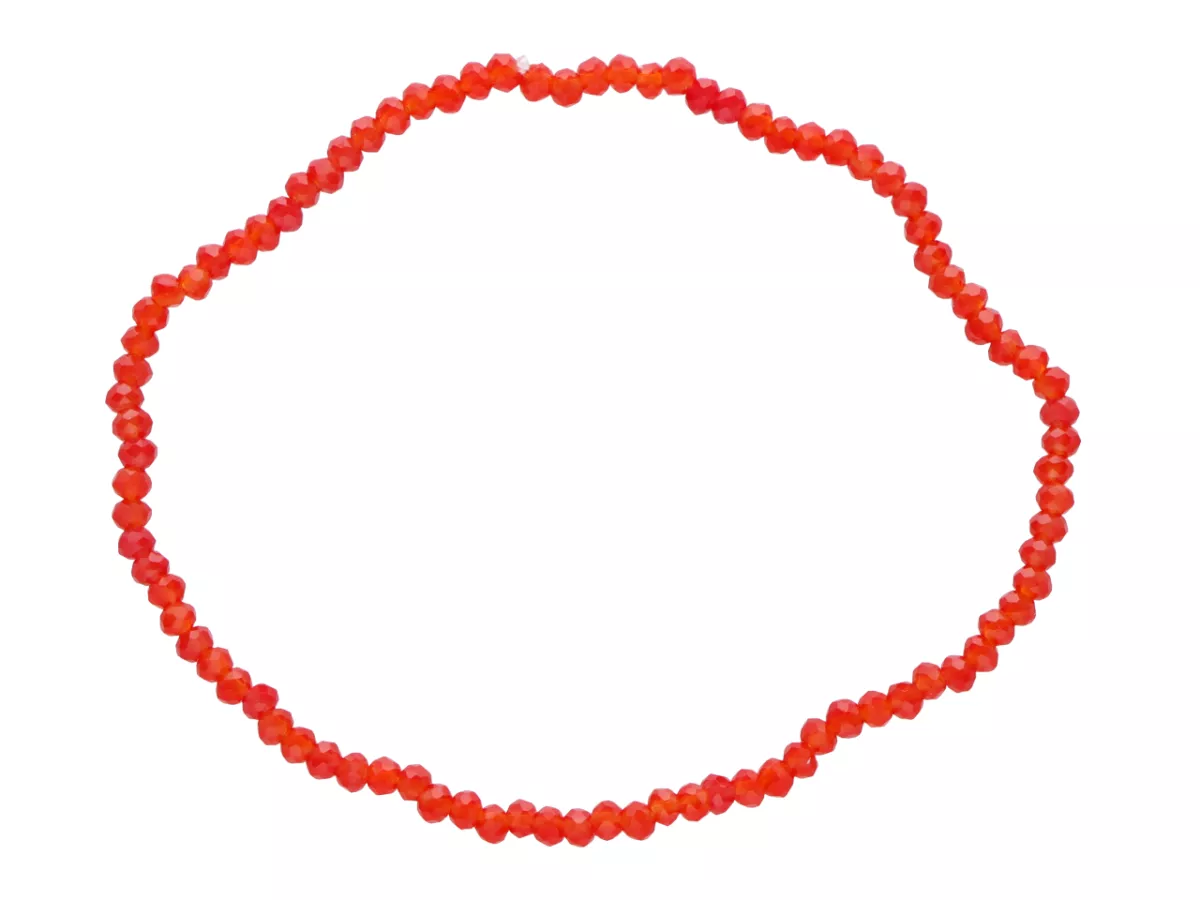 R4C06 BRANSOLETKA KRYSZTAŁKI 2,5 mm NA GUMCE