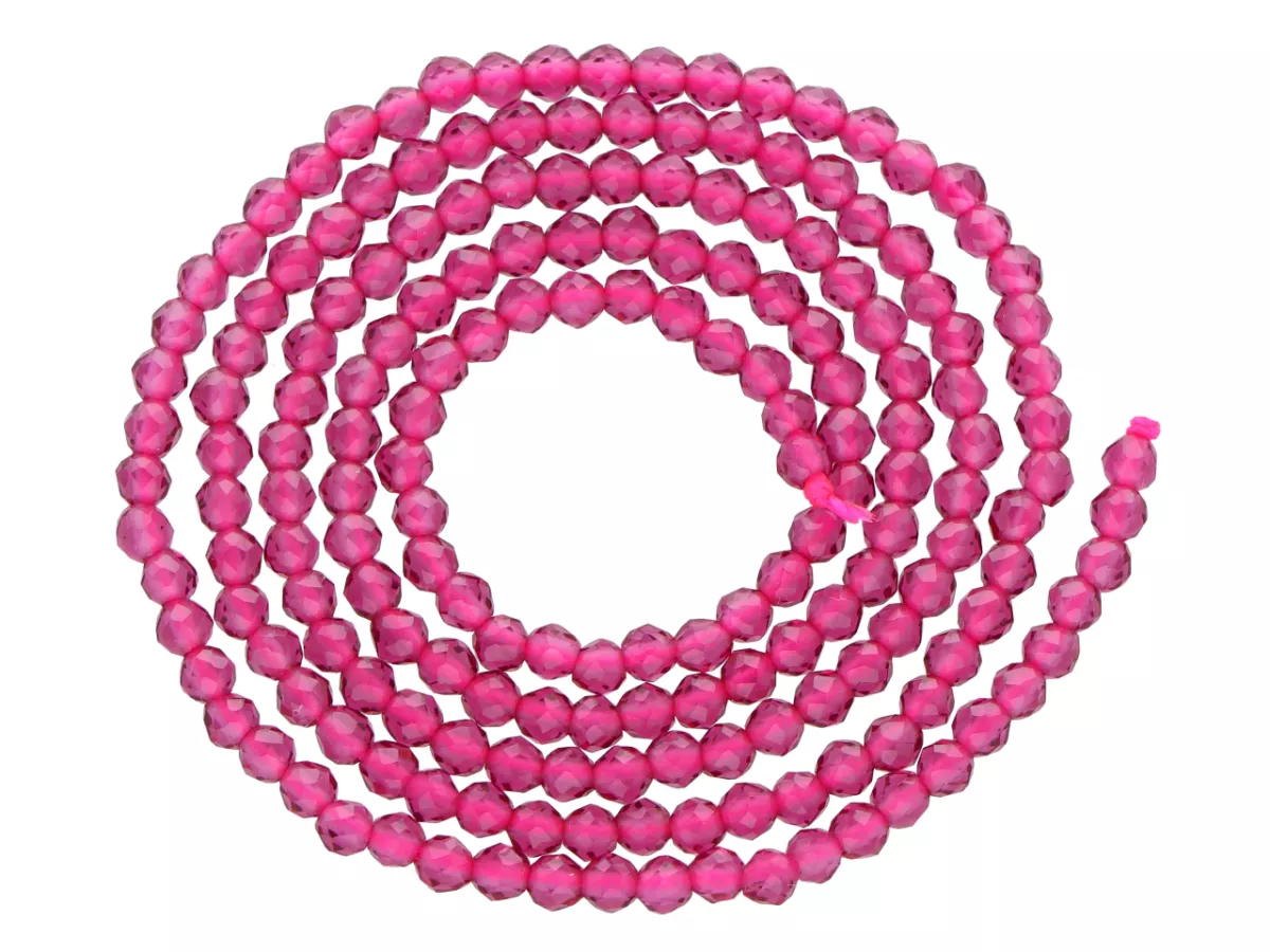 K6S33 AGAT KULE FASETOWANE 2 mm 1 SZNUR