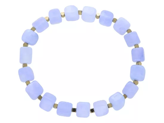 R5C07 BRANSOLETKA AGAT I HEMATYT