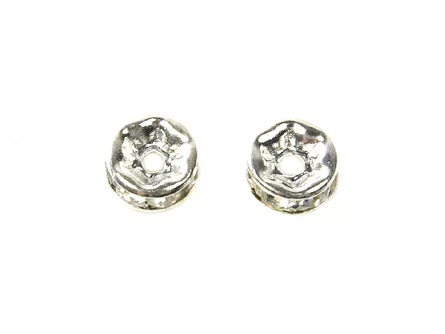 P4N52 PRZEKŁADKI Z CYRKONIAMI 6 mm - 2 SZTUKI