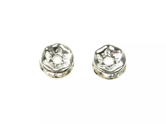 P4N52 PRZEKŁADKI Z CYRKONIAMI 6 mm - 2 SZTUKI