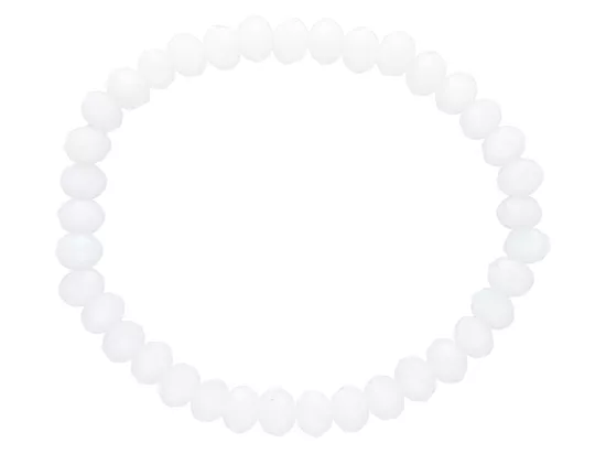 R1P08 BRANSOLETKA KRYSZTAŁKI 6 mm NA GUMCE