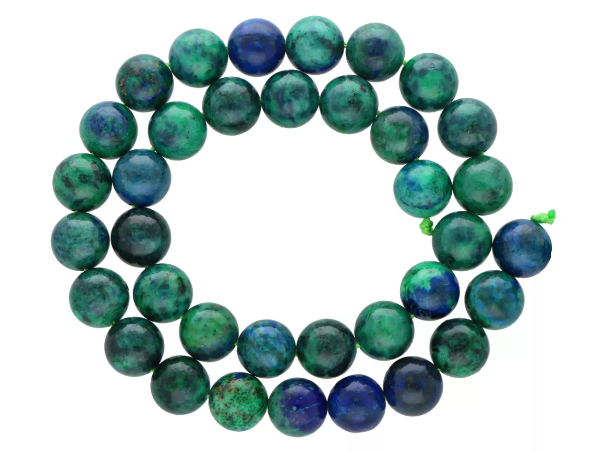 K6L00 CHRYZOKOLA KULE 10,5 mm - 1 SZNUR