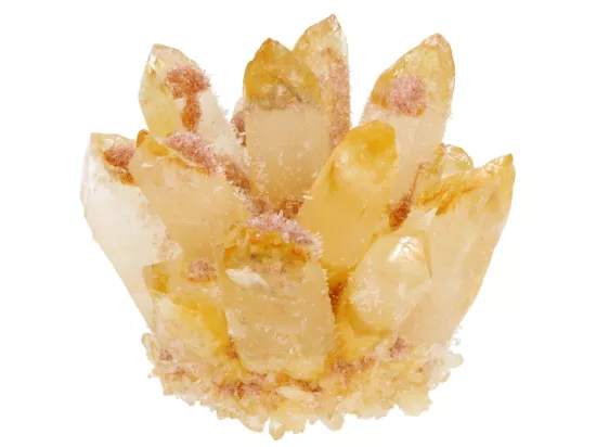 K7L56 NATURALNY CYTRYN ZŁOTY SZCZOTKA