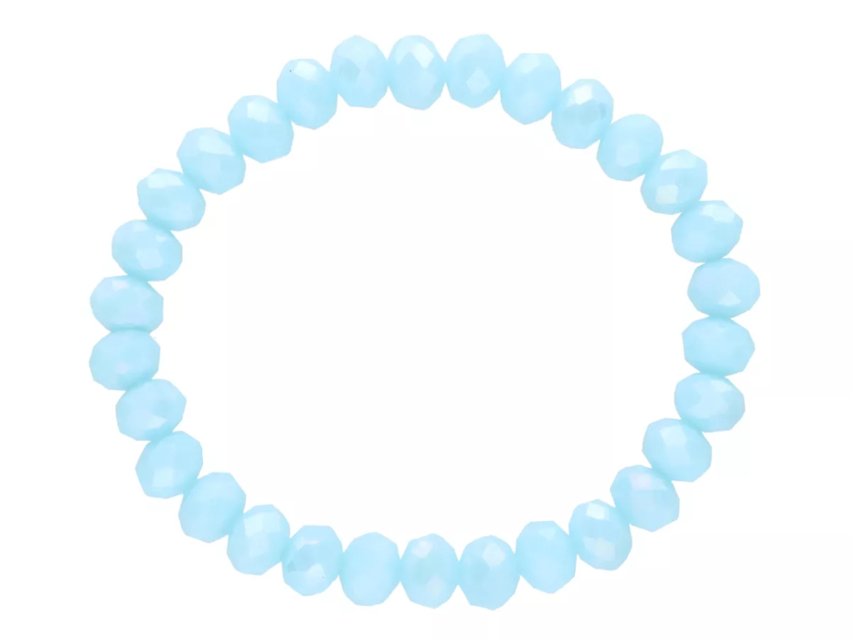 R4D32 BRANSOLETKA KRYSZTAŁKI 8 mm NA GUMCE