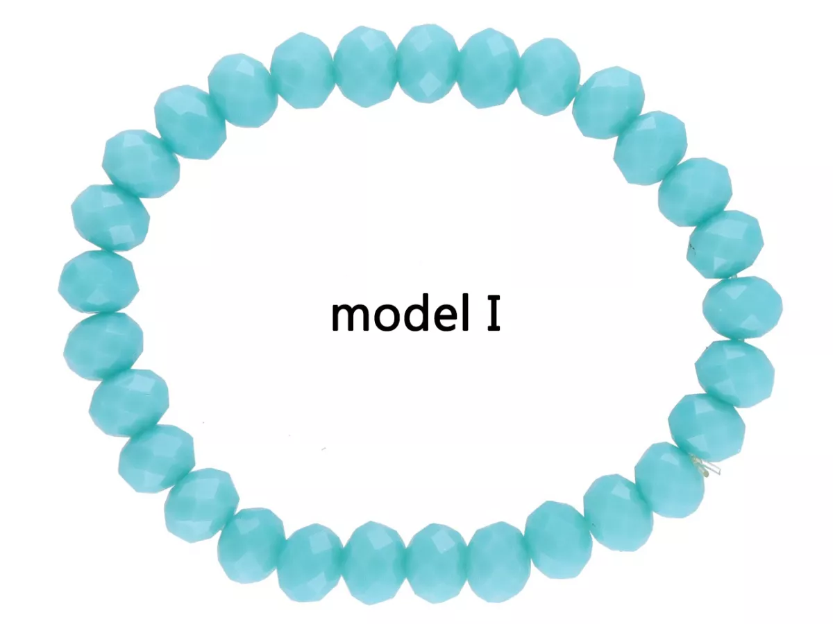 R2J49 BRANSOLETKA KRYSZTAŁKI 8 mm NA GUMCE