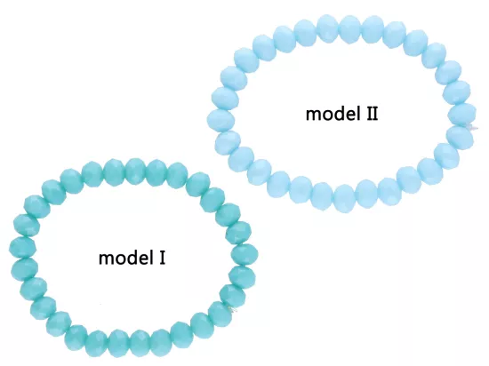 R2J49 BRANSOLETKA KRYSZTAŁKI 8 mm NA GUMCE