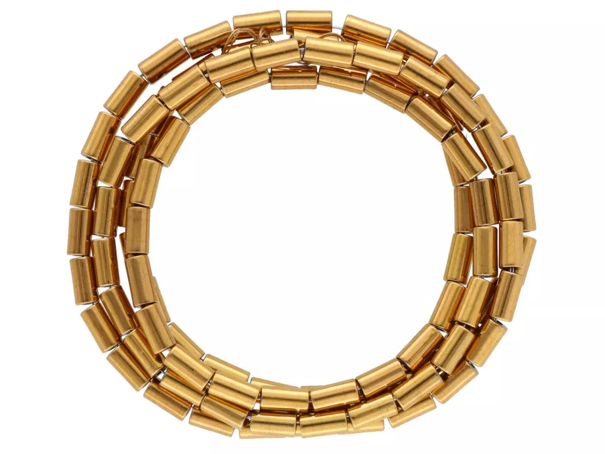 K7P12 HEMATYT MIODOWY WAŁKI 2/4 mm - 1 SZNUR