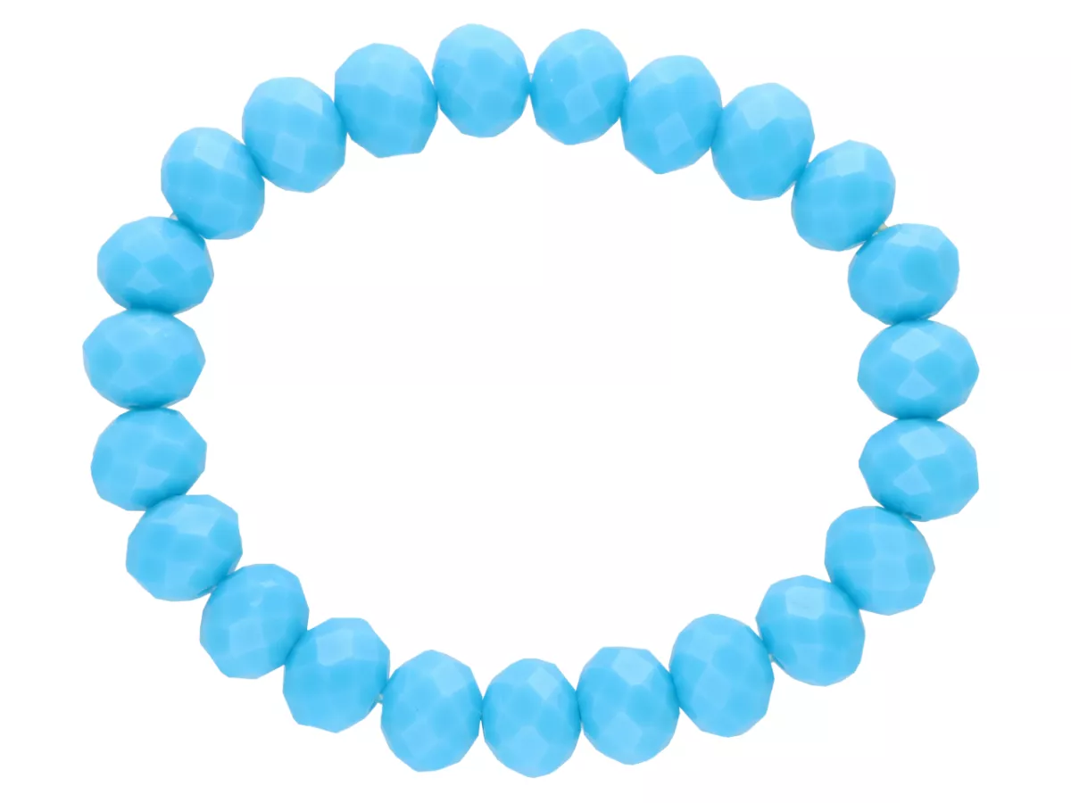 R2R07 BRANSOLETKA KRYSZTAŁKI 10 mm NA GUMCE