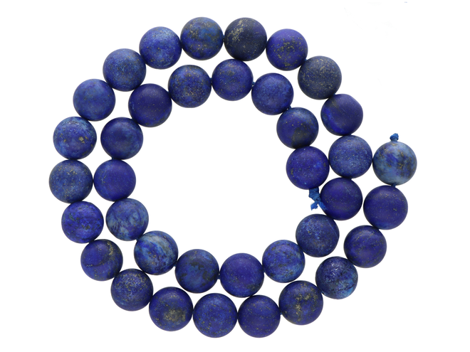 K6U00 LAPIS LAZULI MATOWY KULE 10,5 mm - 1 SZNUR