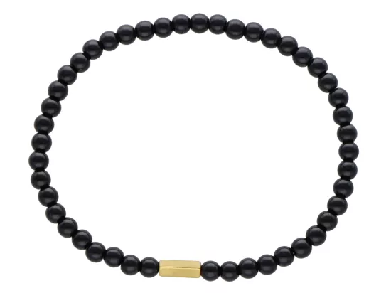 R4L63 BRANSOLETKA ONYKS KULE 4,5 mm