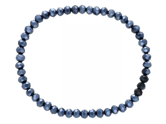 R4C50 BRANSOLETKA KRYSZTAŁKI 4,5 mm NA GUMCE