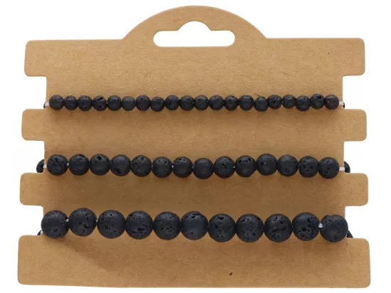 R4T64 ZESTAW BRANSOLETEK LAWA KULE