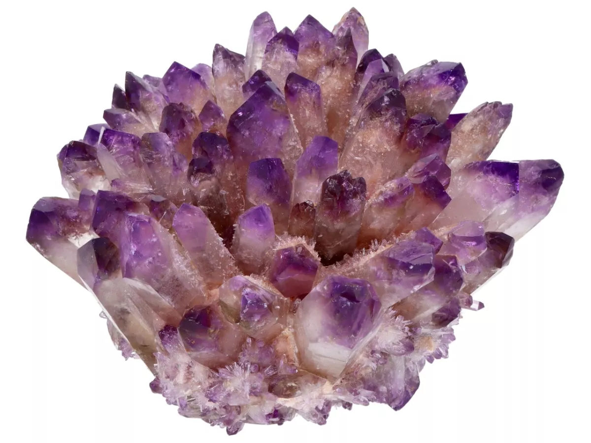 K7L59 NATURALNY AMETYST SZCZOTKA