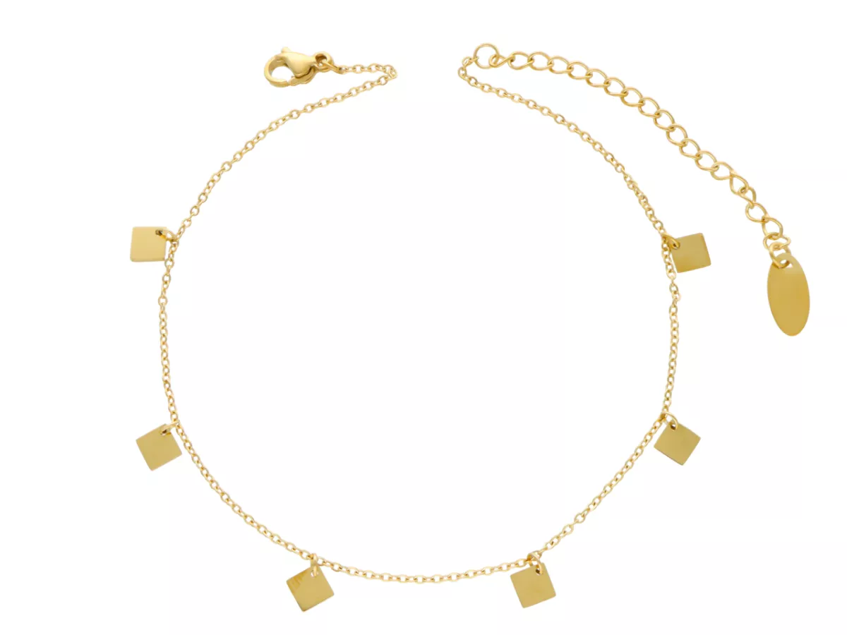 R3N20 BRANSOLETKA NA NOGĘ ZE STALI CHIRURGICZNEJ