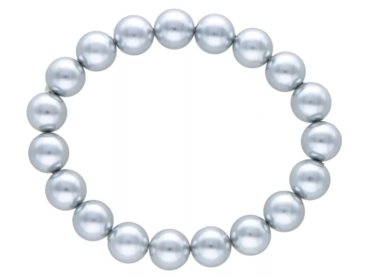 R2W23 BRANSOLETKA PERŁA MAJORKA KULE 10 mm
