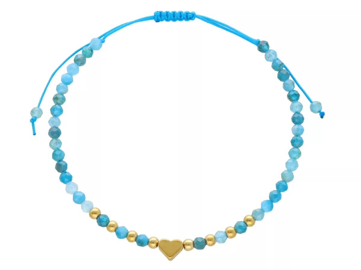 R4S13 BRANSOLETKA SHAMBALLA APATYT I STAL CHIRURGICZNA