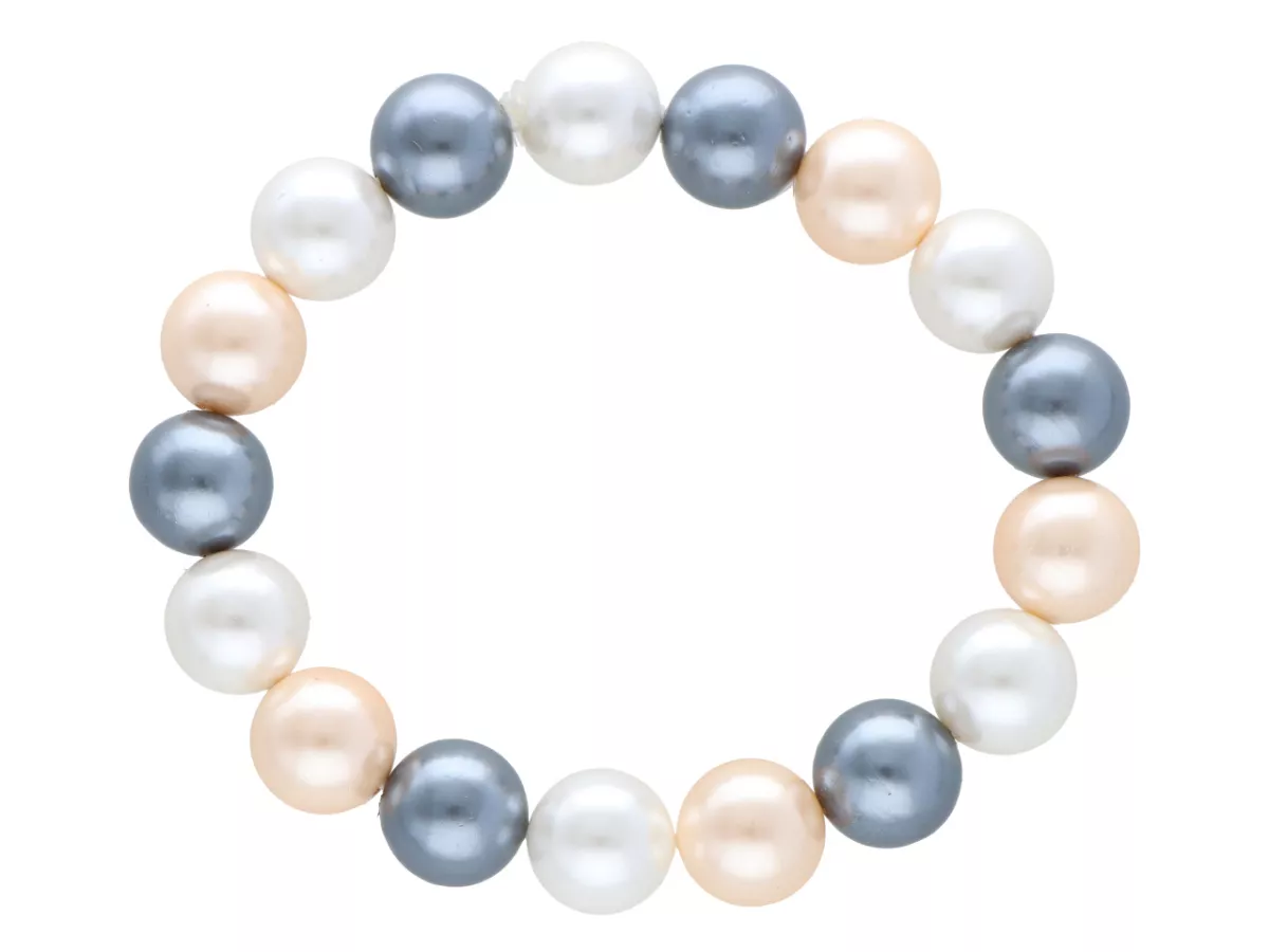 R2W28 BRANSOLETKA PERŁA MAJORKA KULE 12 mm