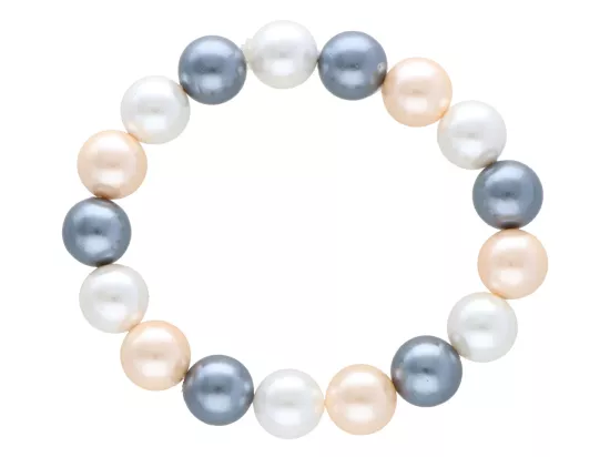 R2W28 BRANSOLETKA PERŁA MAJORKA KULE 12 mm