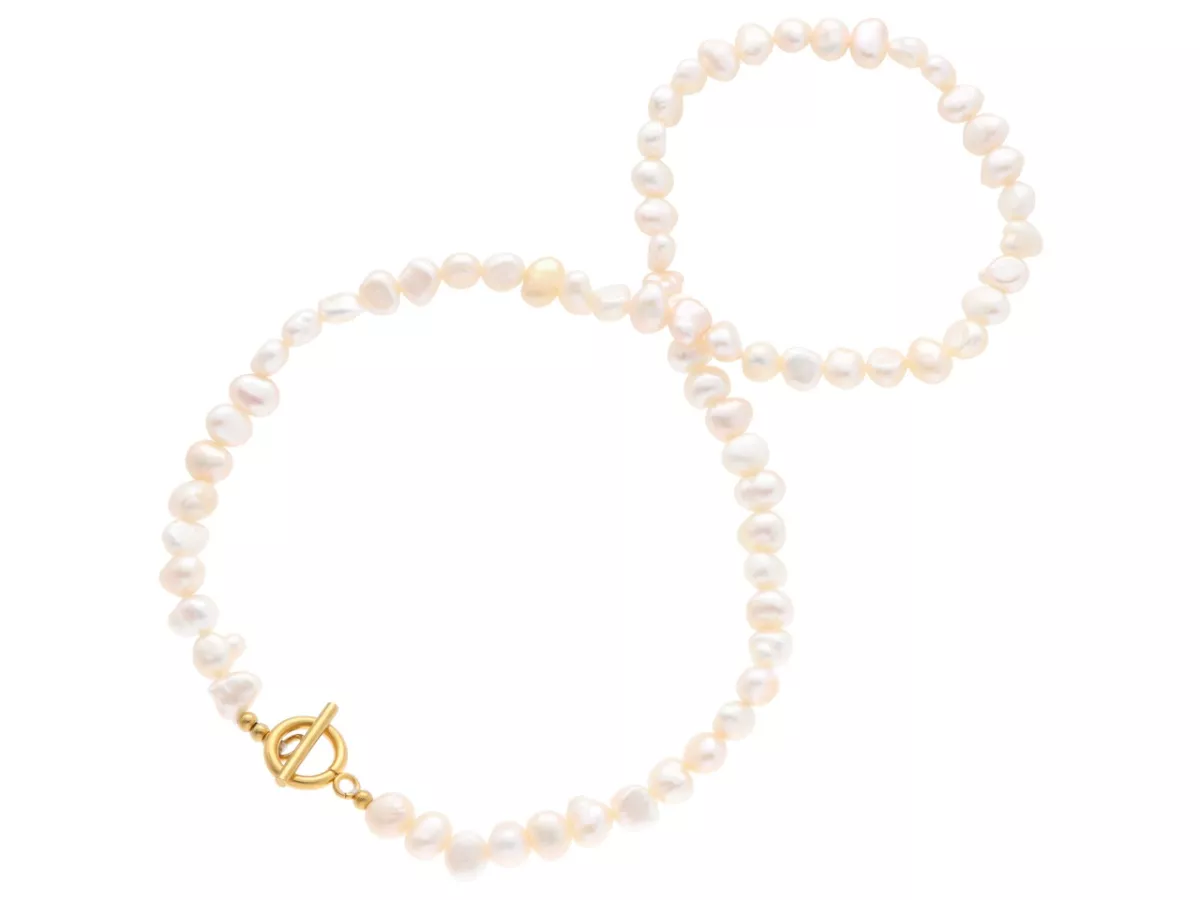 N3O61 NASZYJNIK PERŁA NATURALNA