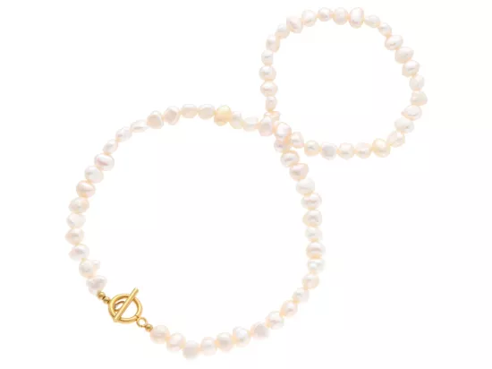 N3O61 NASZYJNIK PERŁA NATURALNA