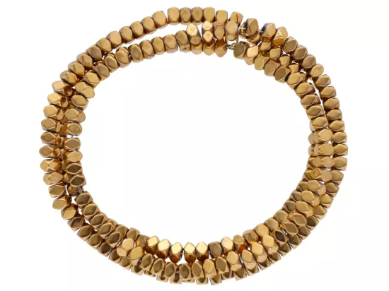 K7P33 HEMATYT MIODOWY ELEMENTY 3/2 mm - 1 SZNUR