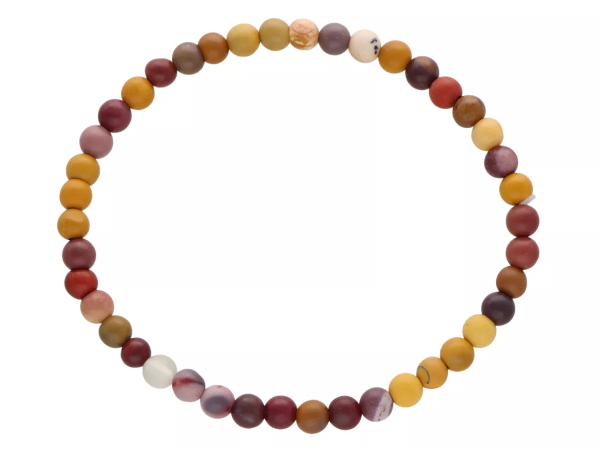 R4W32 BRANSOLETKA MOKAIT MATOWY KULE 4,5 mm