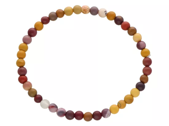 R4W32 BRANSOLETKA MOKAIT MATOWY KULE 4,5 mm