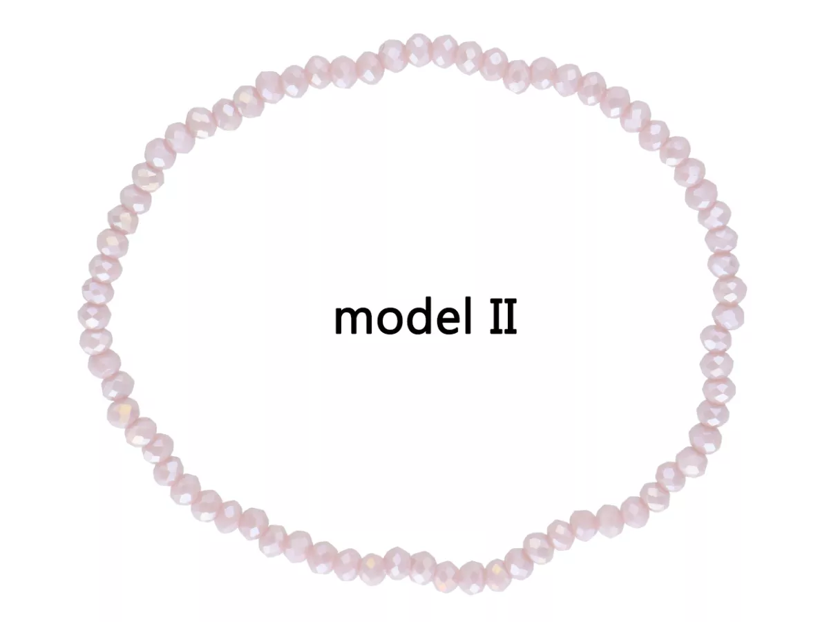 R3R29 BRANSOLETKA KRYSZTAŁKI 3 mm NA GUMCE