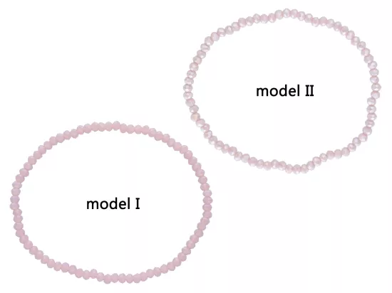 R3R29 BRANSOLETKA KRYSZTAŁKI 3 mm NA GUMCE