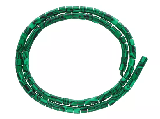 K7L75 MALACHIT WALEC 4 mm - 1 SZNUR