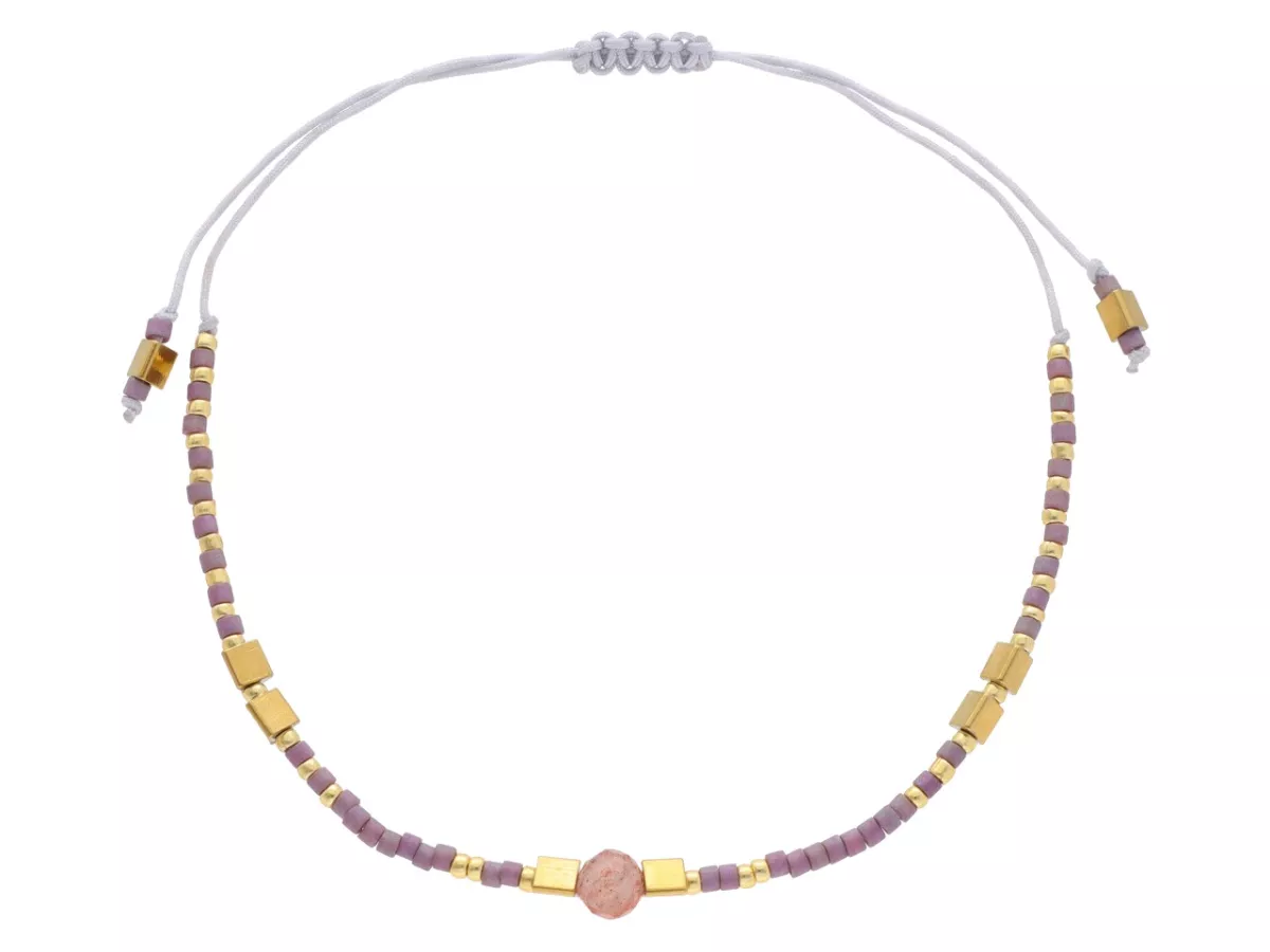 R4S85 BRANSOLETKA SHAMBALLA KRYSZTAŁKI HEMATYT ONYKS