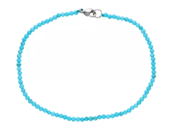 R3B27 BRANSOLETKA TURKUS KULE FASETOWANE 2,5 mm