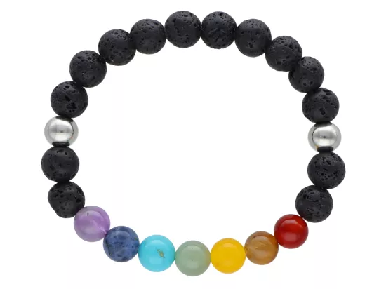 R4M90 BRANSOLETKA MIX KAMIENI KULE 8,5 mm