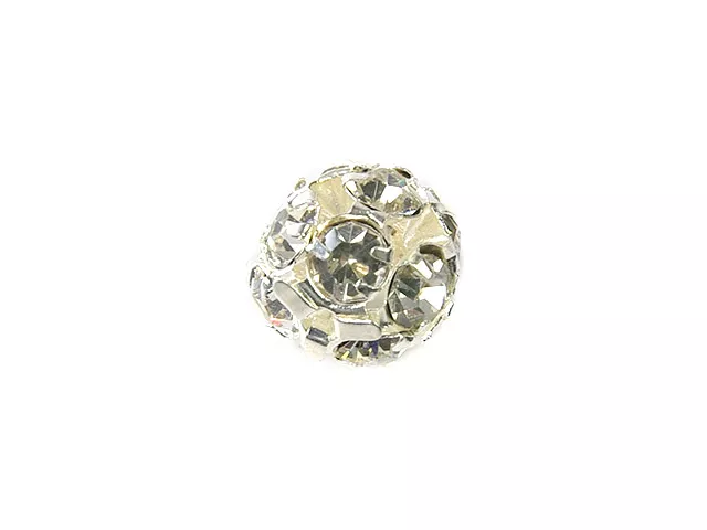 P4K29 KULA Z CYRKONIAMI 10 mm - 1 SZTUKA