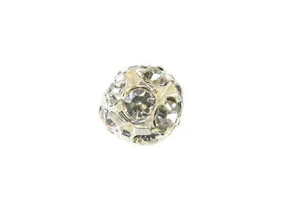 P4K29 KULA Z CYRKONIAMI 10 mm - 1 SZTUKA