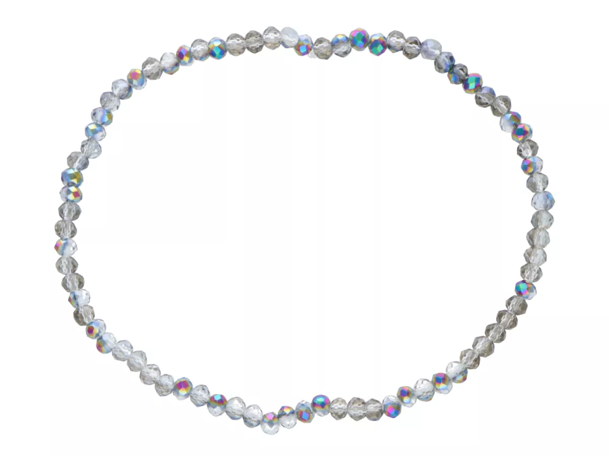 R4B85 BRANSOLETKA KRYSZTAŁKI 2,5 mm NA GUMCE