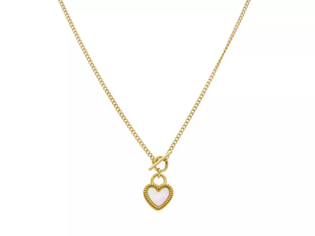 N3N63 NASZYJNIK MASA PERŁOWA I STAL CHIRURGICZNA