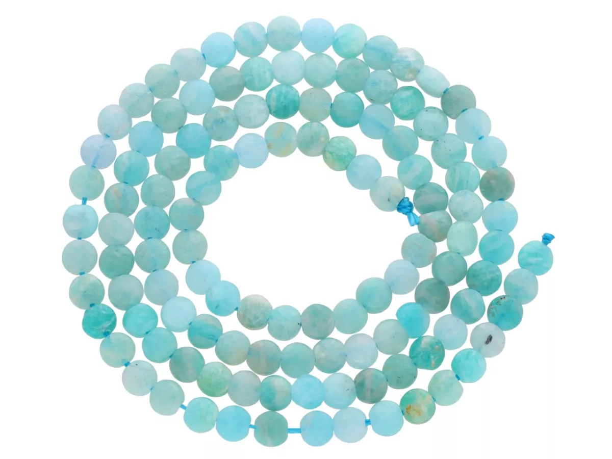 K7D28 AMAZONIT DYSK FASETOWANY 3,5/2,5 mm - 1 SZNUR