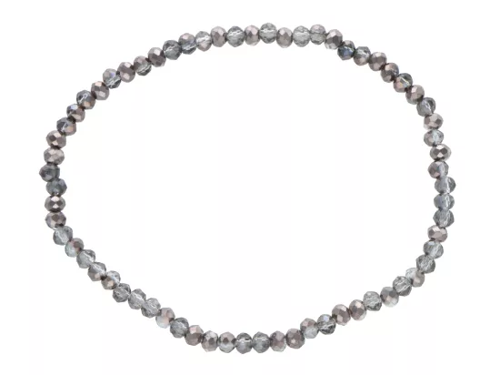 R4C18 BRANSOLETKA KRYSZTAŁKI 3 mm NA GUMCE