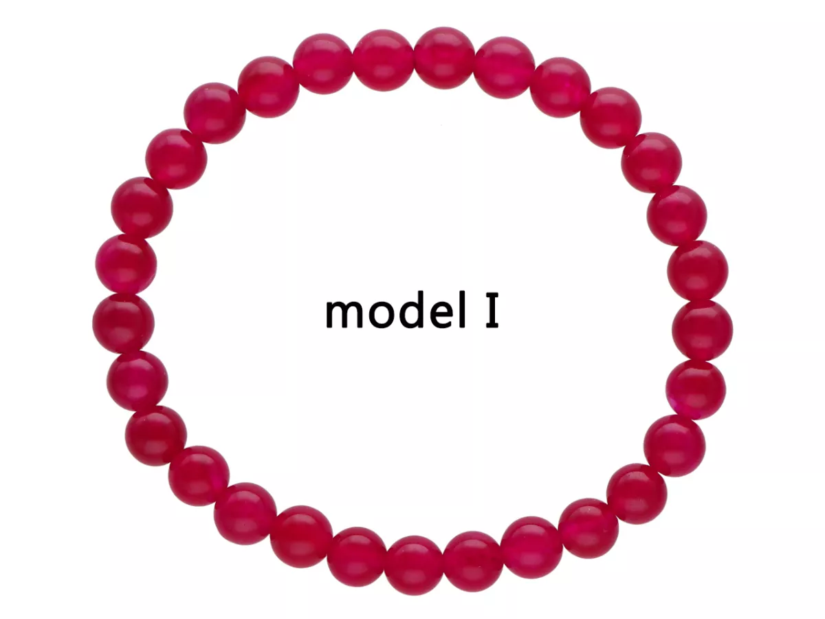 R4H32 BRANSOLETKA AGAT KULE 6,5 mm