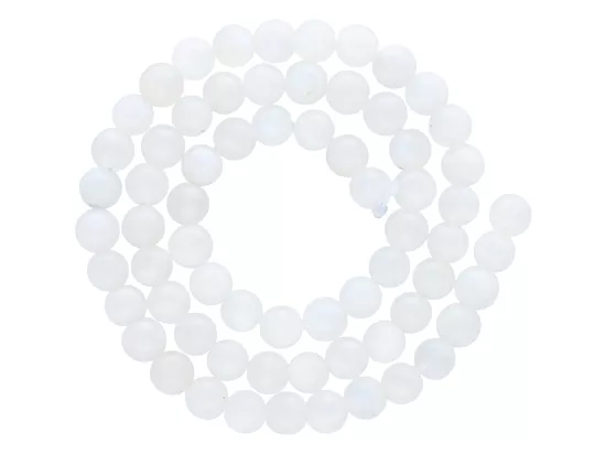 K7I39 KAMIEŃ KSIĘŻYCOWY LUX KULE 6,5 mm - 1 SZNUR