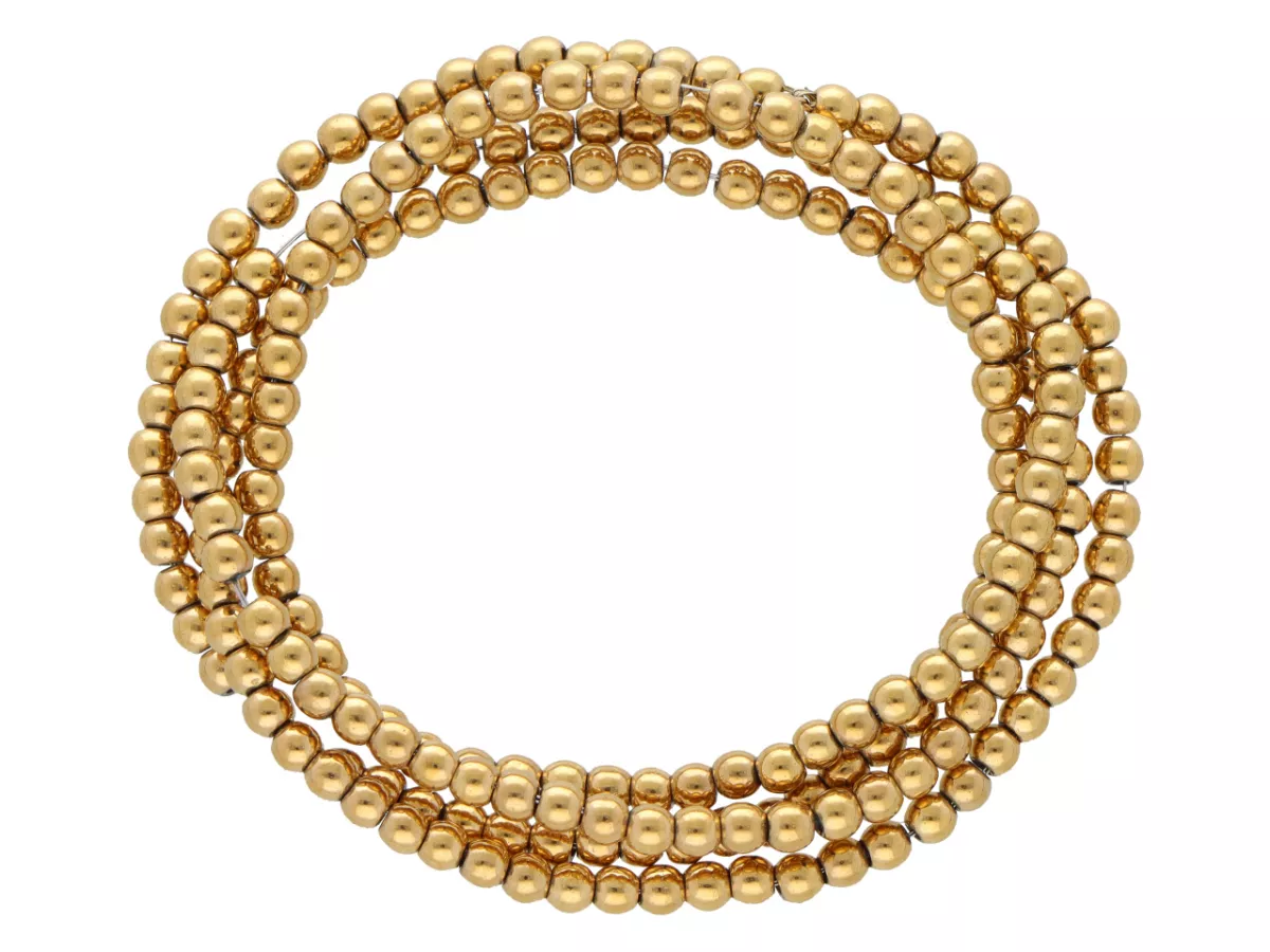 K7O37 HEMATYT MIODOWY KULE 2 mm - 1 SZNUR