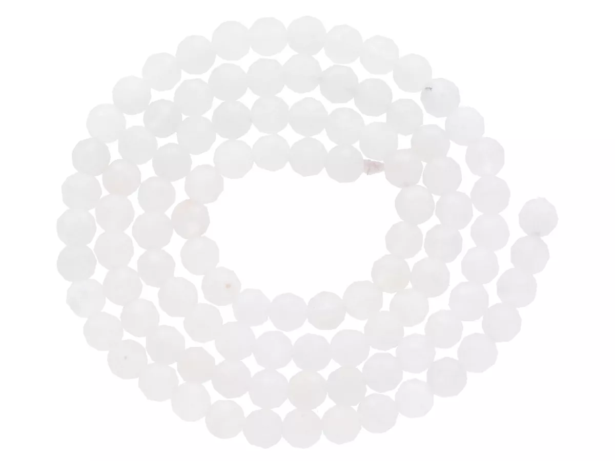 K7E33 KAMIEŃ KSIĘŻYCOWY NIEBIESKI KULE FASETOWANE 4 mm - 1 SZNUR