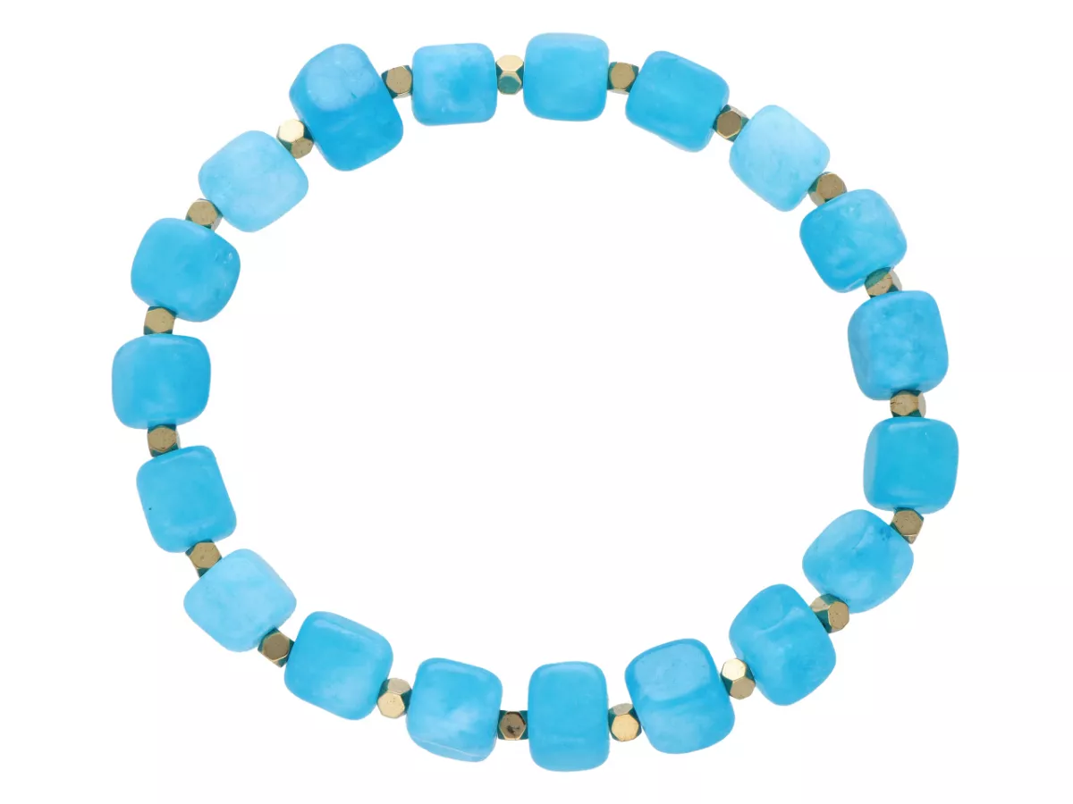 R5C12 BRANSOLETKA AGAT I HEMATYT