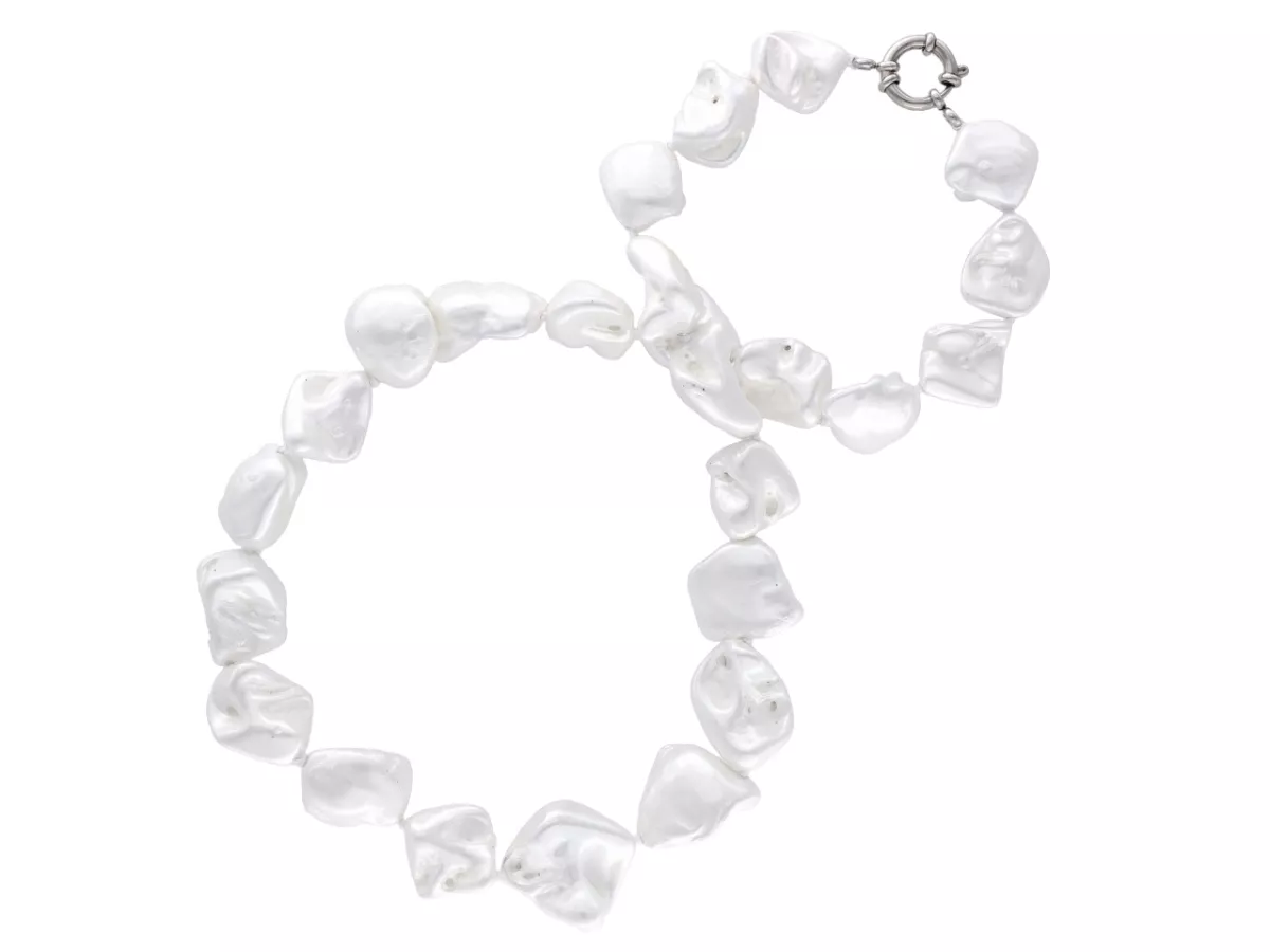 N2G77 NASZYJNIK PERŁA MAJORKA