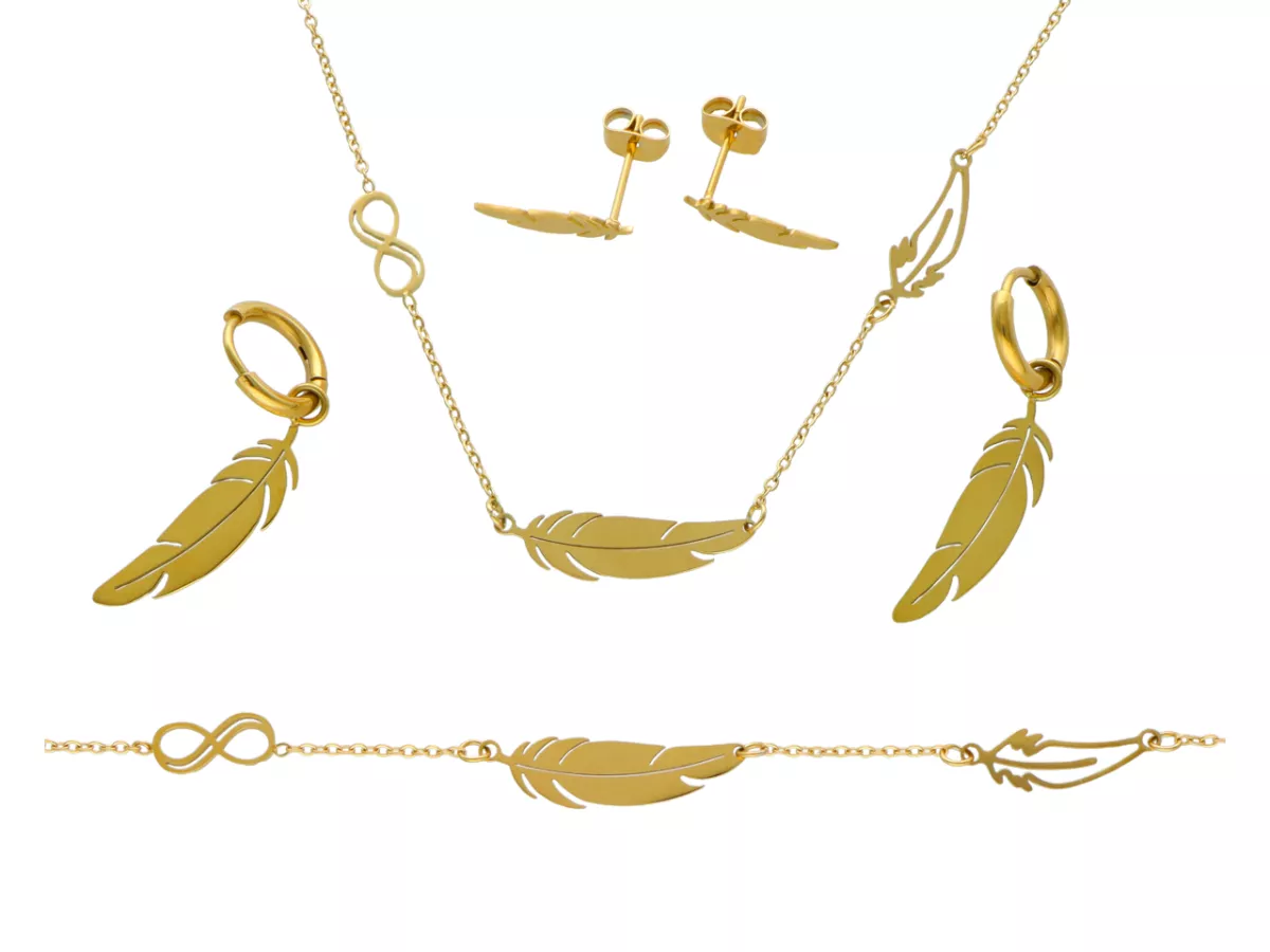 N3G49 KOMPLET BIŻUTERII STAL CHIRURGICZNA