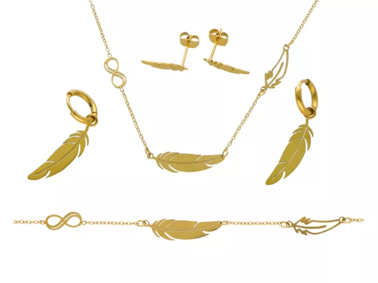 N3G49 KOMPLET BIŻUTERII STAL CHIRURGICZNA