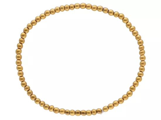 R5C46 BRANSOLETKA HEMATYT MIODOWY KULE 3 mm