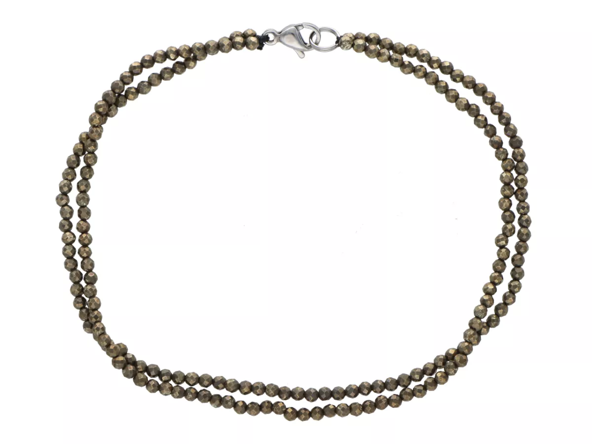 R3B56 BRANSOLETKA PIRYT KULE FASETOWANE 2 mm